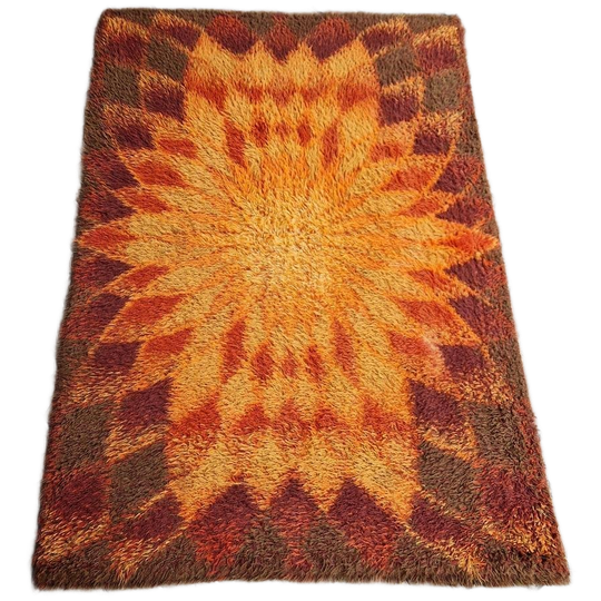 Vintage Vloerkleed Desso Wollen Vloerkleed Jaren 70 Funky 1