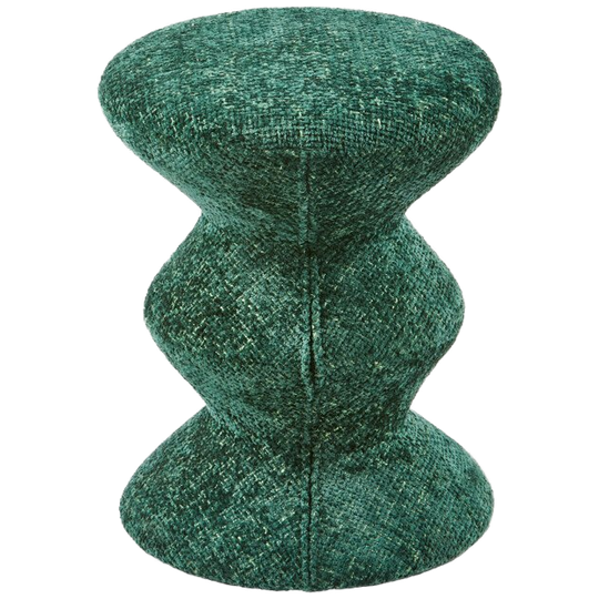 Polspotten | Greenish Soft Zig Zag Kruk 1