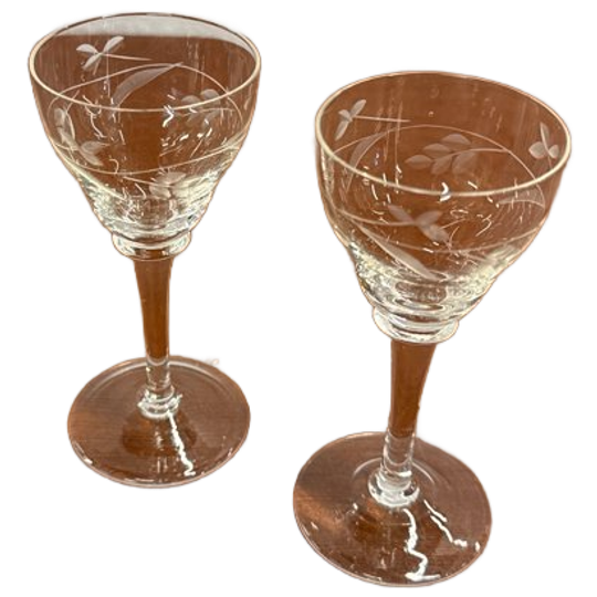 Borrelglaasjes Kristal Set 2 1