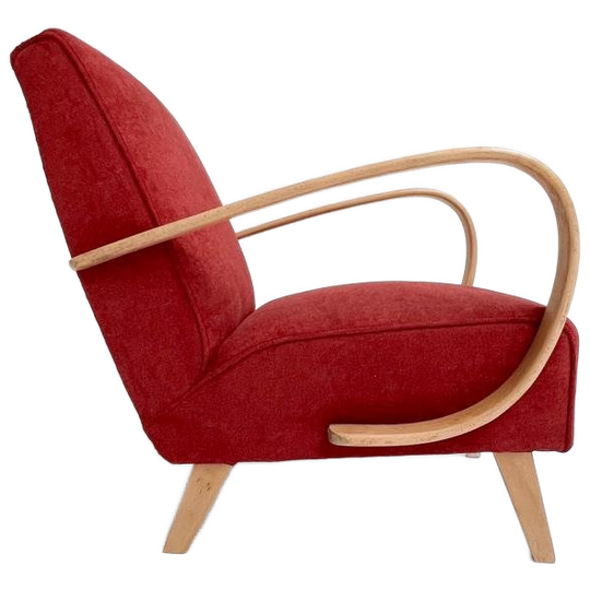 Gerenoveerde Jindrich Halabala Fauteuil, 1950's 1