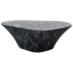 Polspotten Oval Marble Look Salontafel thumbnail 1