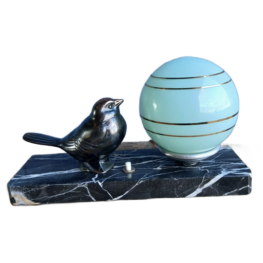 Franse Art Deco Tafellamp Mus 1