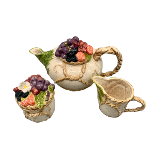 Vintage Thee Set Fruits 3 Delig 1