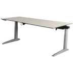 Ahrend Essa Elektrisch Bureau, Wing, Zandmelee Blad, 180 X 80/100 Cm, Hoogte Instelbaar Onderstel thumbnail 1