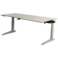 Ahrend Essa Elektrisch Bureau, Wing, Zandmelee Blad, 180 X 80/100 Cm, Hoogte Instelbaar Onderstel