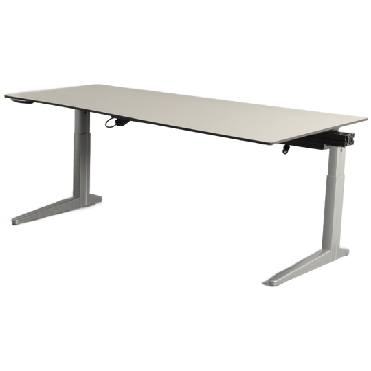 Ahrend Essa Elektrisch Bureau, Wing, Zandmelee Blad, 180 X 80/100 Cm, Hoogte Instelbaar Onderstel 1