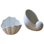 Pair Of Vintage Ceramic Shell-shaped Objects thumbnail 1