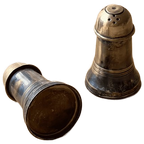 Vintage Silver-Plated Salt And Pepper Shakers thumbnail 1