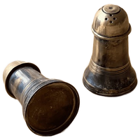 Vintage Silver-Plated Salt And Pepper Shakers
