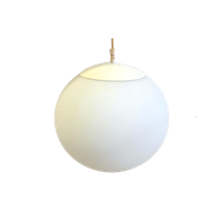 Retro Vintage Lamp Hanglamp Jaren 60 / 70 Melkglas Wit Bol