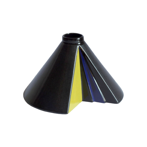 Postmodern Cutout Conical Vase By Steuler Design Keramik, Germany 1980S.