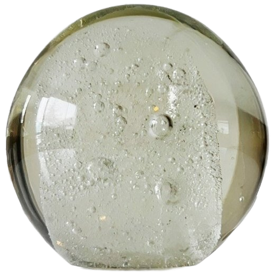 Vintage Murano Glazen Papiergewicht Presse Papier Helder Kristal 1980’s 1