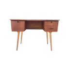 Vintage Retro Teak Bureau Jaren 60 thumbnail 1