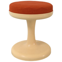 Jaren 70 Krukje Met Stoffen Zitje – Space Age - (kg39)