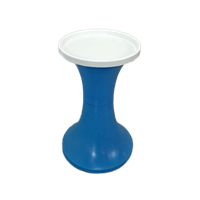 Kunststof Veb Kruk Blauw Met Wit Nr. 2