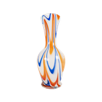 V.B. Opaline - Florence - Empoli Glas - Oranje/Blauw/Wit - Vetreria Di Borgonovo - Italie - 60'S thumbnail 1