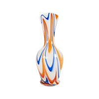V.B. Opaline - Florence - Empoli Glas - Oranje/Blauw/Wit - Vetreria Di Borgonovo - Italie - 60'S