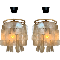 Set Van 2 Capiz Schelpen Schelp Hanglamp Hanglampen Opaline