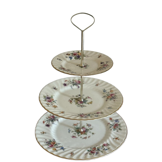 Charmante Minton Marlow-taartvorm: Vintage Standaard Met 3 Niveaus 1