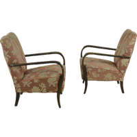 1950’s Swedish Modern Set Of 2 Sculptural Armchairs