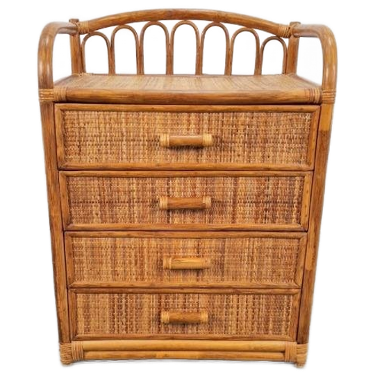 Vintage Ladenkast Kast Bamboe Bohemian Boho Rek ‘70 Ibiza 1