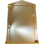 Vintage Design Spiegel Deknudt Goud Facet Randen thumbnail 1