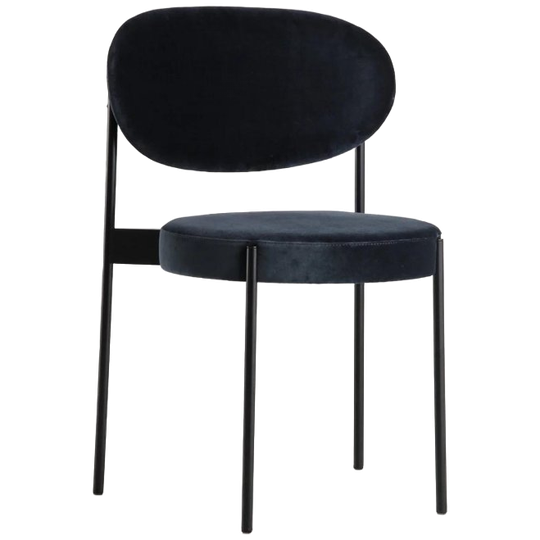 Verpan Serie 430 Stoel Fluweel Metaal Rood 1