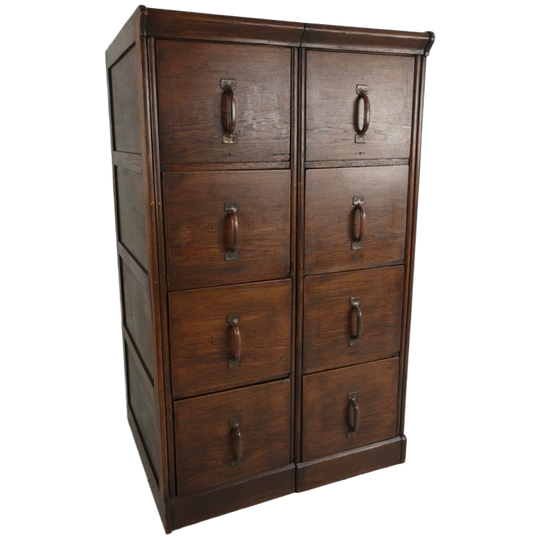 Massief Eiken Dubbele Archiefkast – Nederlands, 1920–1940 1