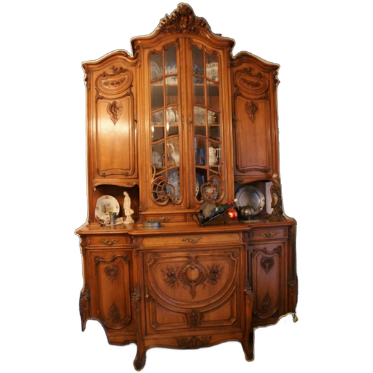 Buffet Liegois 2 Corps Style Lxv In Walnut 1