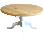 Prachtige Witte Landelijke Uitschuifbare Tafel thumbnail 1