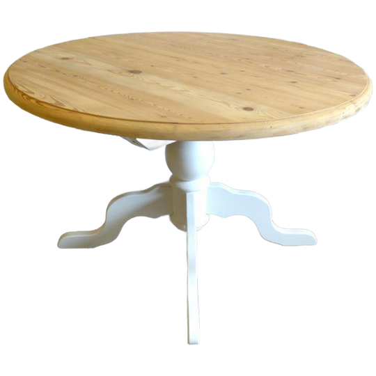 Prachtige Witte Landelijke Uitschuifbare Tafel 1