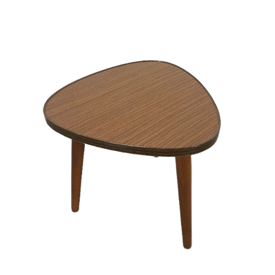 Bijzettafel Met Donker Bruin Formica Blad, Plantentafel Nr. 24 1