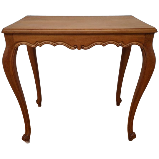 Vintage Queen Anne Bijzettafel, Tafeltje Hout 1