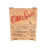 Authentieke Vintage Winkelkist Van Old Spice Scheerartikelen