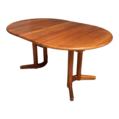 Teak Round Or Oval Dining Table 1960S By Design Handwerk Denmark