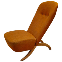 Vintage Theo Ruth Congo Fauteuil Stoel Oranje
