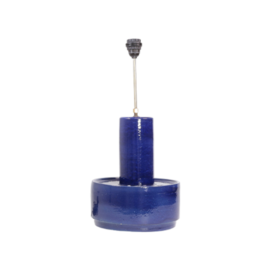 Dijkstra Grote Aardewerken Lampevoet Blauw 1