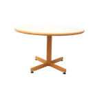 4X Ronde Vintage Eettafel Van Bruno Rey Voor Kusch En Co Uit De Jaren '70 thumbnail 1