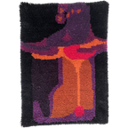 Wall Rug With Bear Decor 1970S thumbnail 1