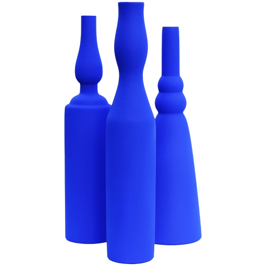 Morandi® - Homage To Giorgio Morandi & Yves Klein - Vase Set - Exclusive Collection - Ikb 1
