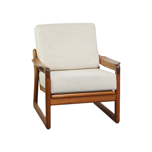 Prachtige Vintage Deens Design Fauteuil Uit De Jaren ’60 Van Arne Wahl Voor Komfort