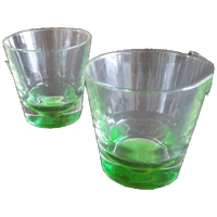 Vintage Design Glazen Groene Kegel In Bodem Holmegaard? 3 St