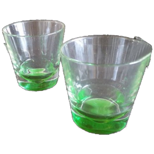 Vintage Design Glazen Groene Kegel In Bodem Holmegaard? 3 St 1