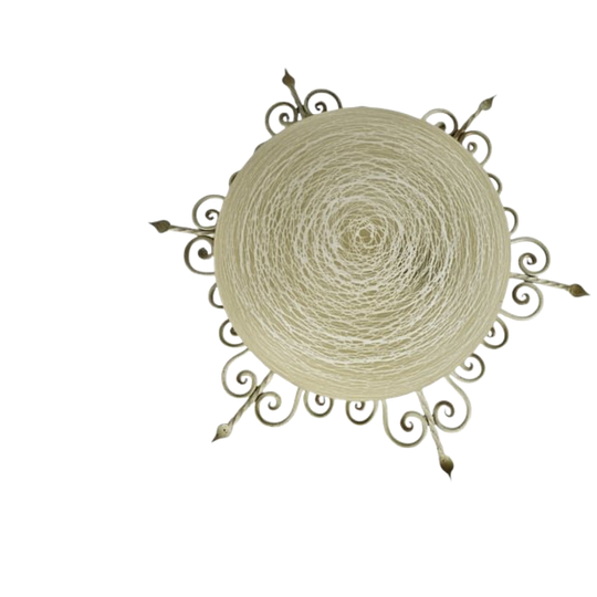 Vintage - 'sunburst' - Plafondlamp - Smeedijzer - Glas - Mid Century 1