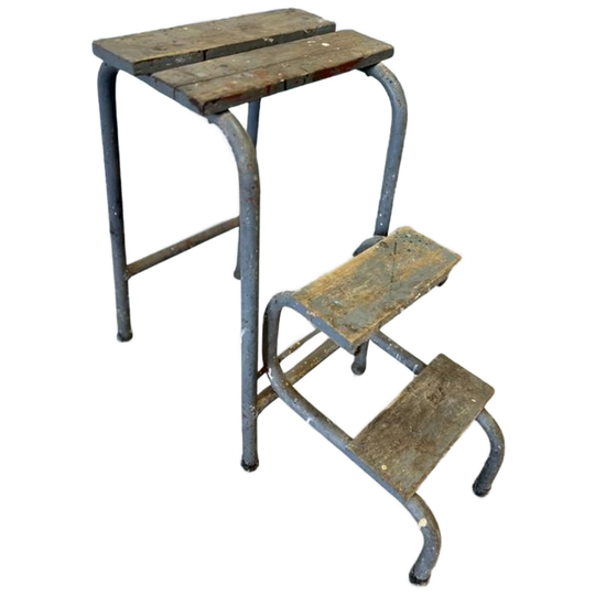 Vintage Industrieel Keukentrapje / Opstapkruk 1