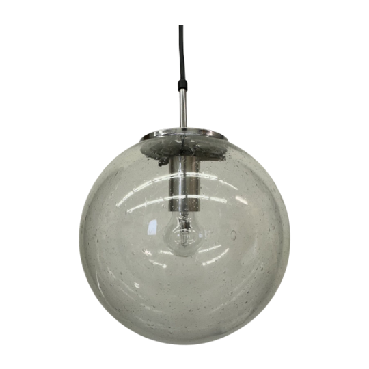 Large Limburg Glashütte Hanging Lamp Globe 1970s Germany 1