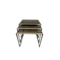 Hollywood Regency ‘nesting Tables’ – Zilver/goud