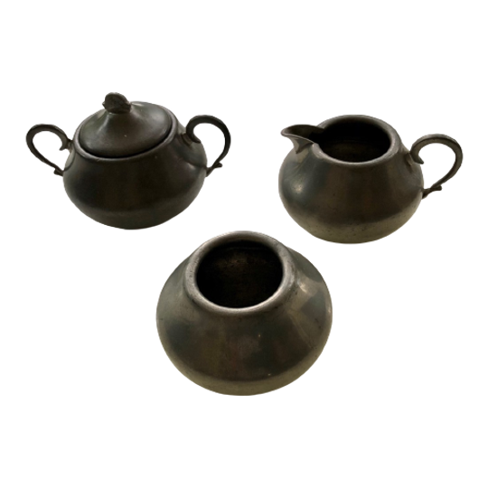 Tinnen Koffie / Thee Set 1