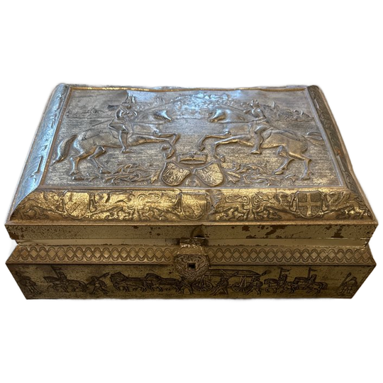 Blik Met Duel Tussen Ridders 1