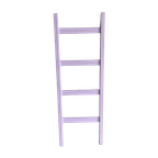 Lila Decoratie Ladder Trapje Krijtverf thumbnail 1